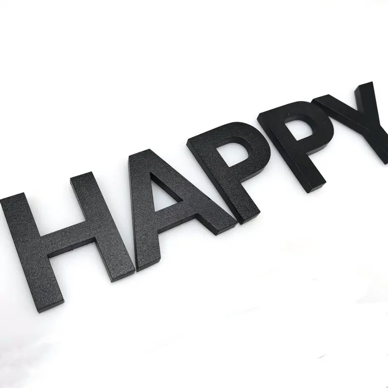 Custom metal wall letters gold 3d stainless steel signs small alphabet letters  house number business sign