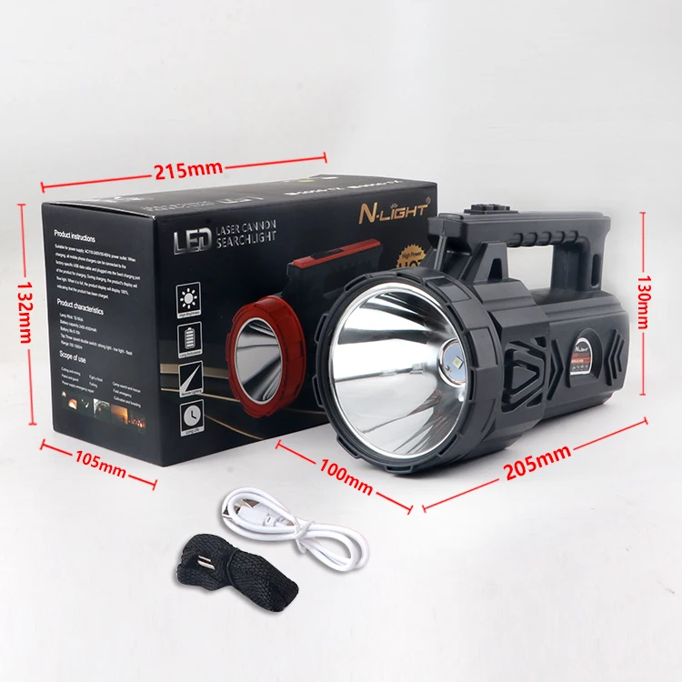 Multifunctional Portable LED Searchlight for Emergency Outdoor Hunting Camping Marine Garden Use IP65 Rated New ABS Certificate