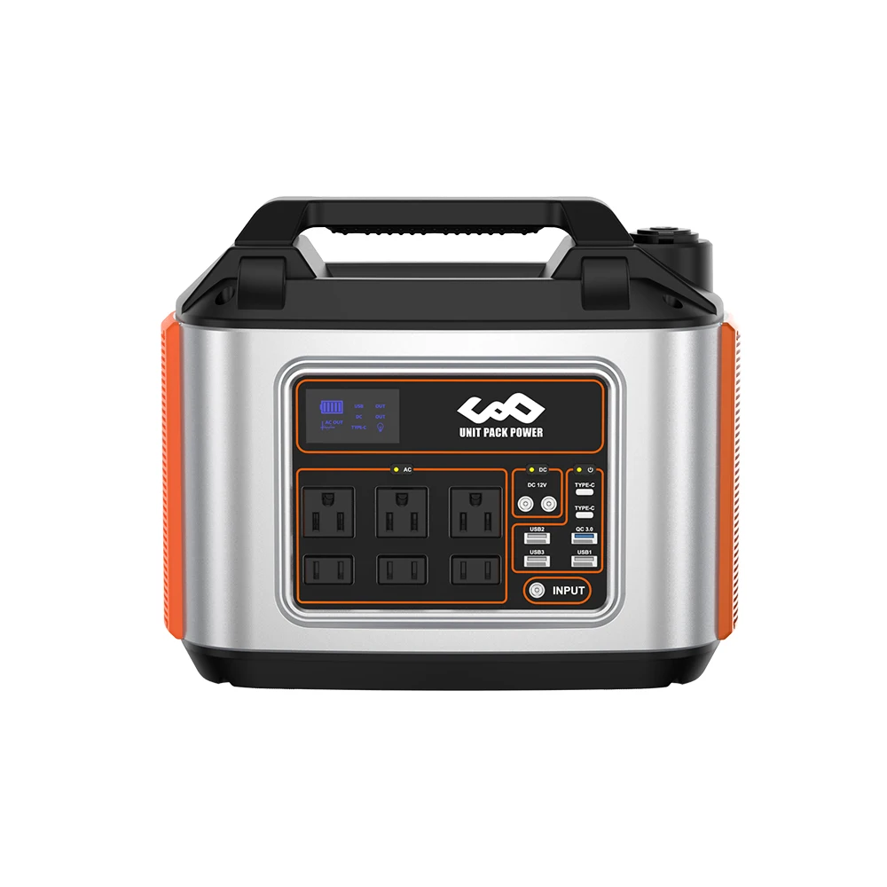 T500 Digital Portable Power Station 500W Solar Generator with Flashlight for Camping Pure Sine Wave Inverter Type
