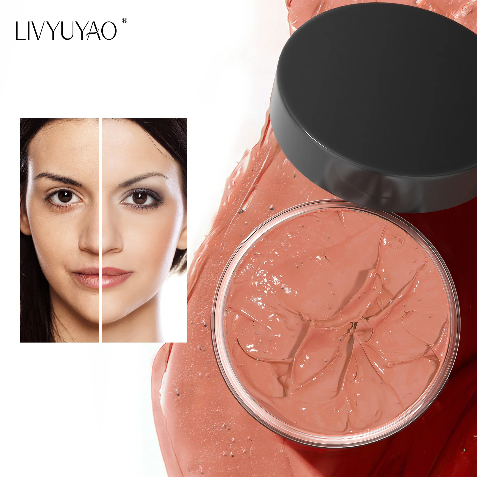 Anti aging Blackcurrant Clay mask black magnet magnetic charcoal mask deep cleansing firming black clay mask