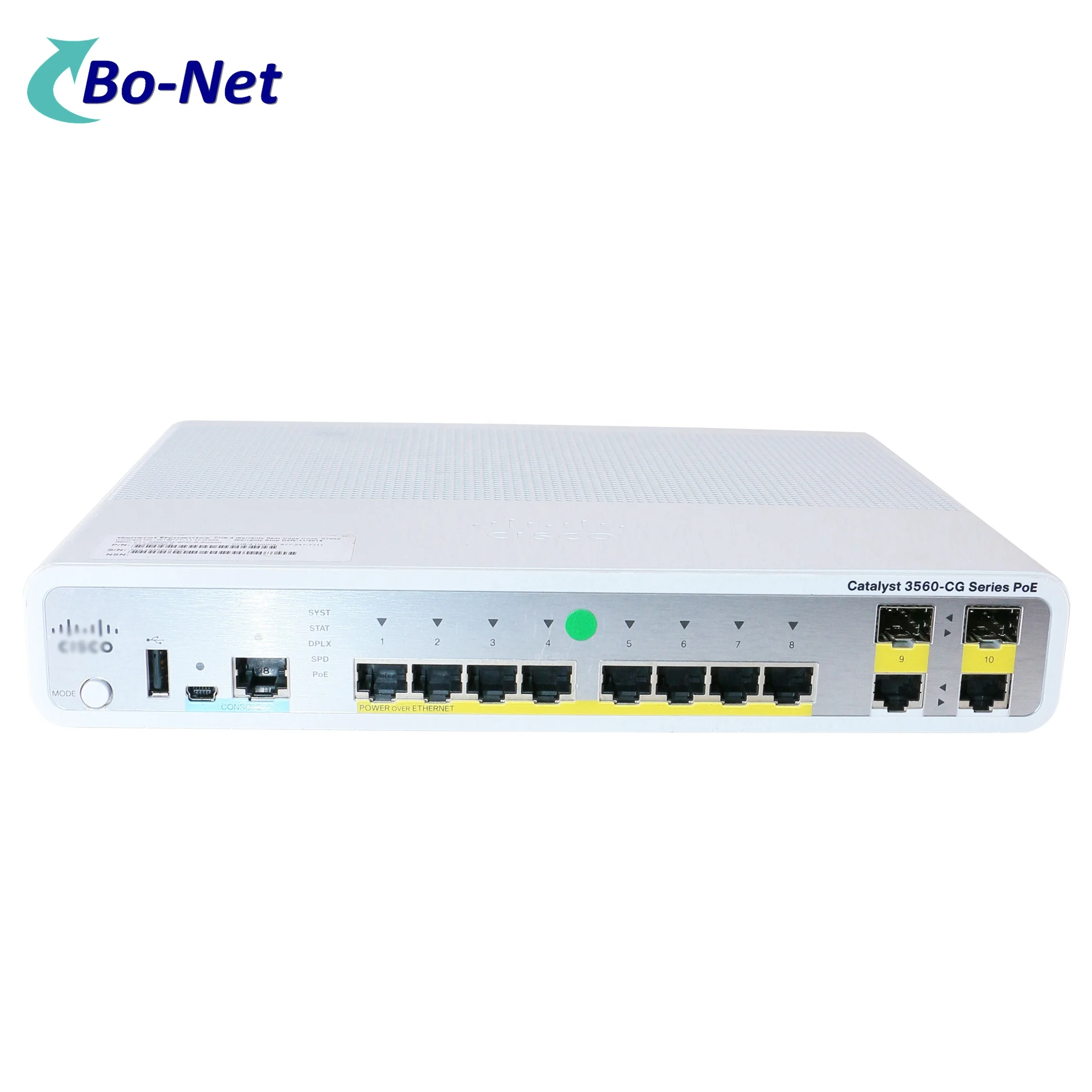 Используется WS-C3560CG-8PC-S коммутатор catalist 3560 8 PoE портов 2 Uplink портов IP базовый коммутатор