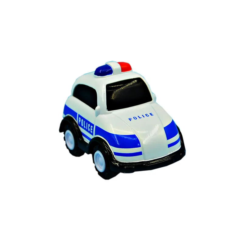 Toy car children alloy material police car model cartoon toy car four-wheeled ambulance sample processing