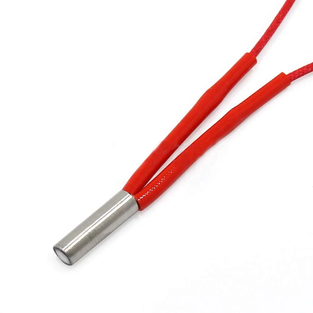 China industry electric 30w 100w 12v 12 volt water dc resistance cartridge heater heating element 158 mm factory