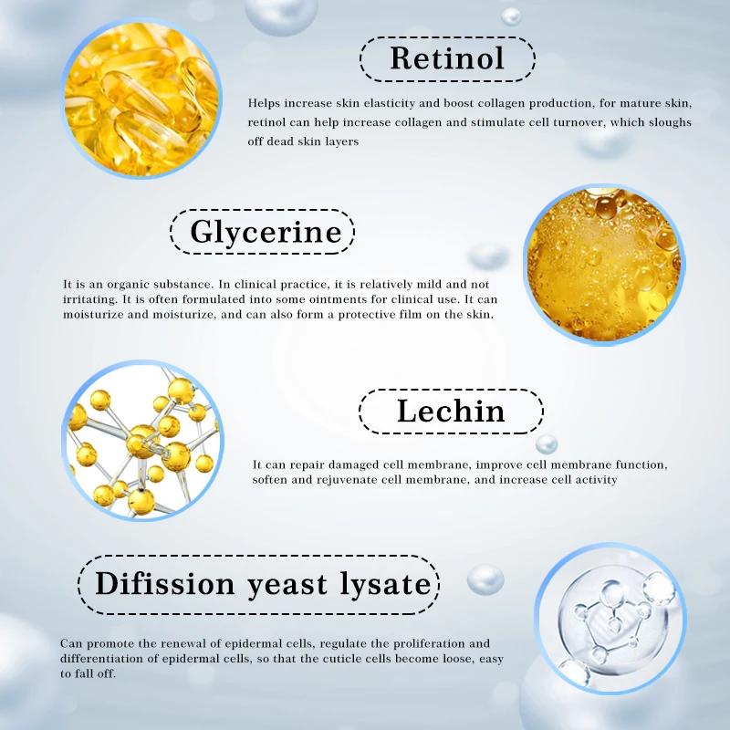 OEM Facial Post-Acne Marks Retinol Serum Brightening Hyaluronic Acid Collagen Brightening Facial Repair face cream & lotion