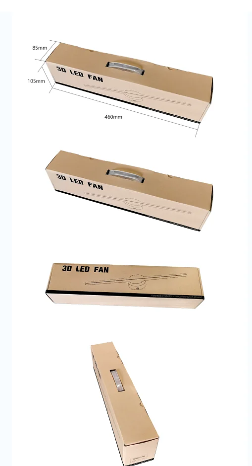 2021 42cm Wifi Spinning Holo 3D FAN Holographic Led Display Advertising Hologram Projector for Advertising