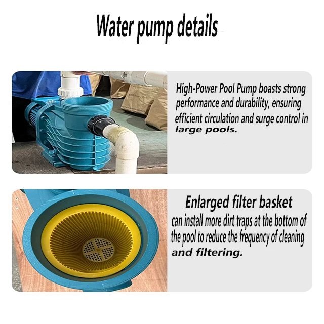 2023 Hot Sale High Quality Electric Pool & Water Pump 1-2hp Cover & Cleaner 3hp Power