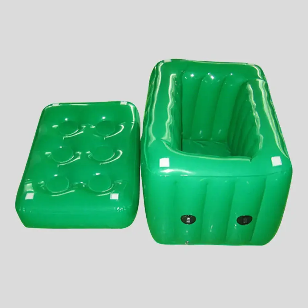Hot Sale Quality PVC Summer Ice Cooler Square Inflatable Ice Bucket for Advertising