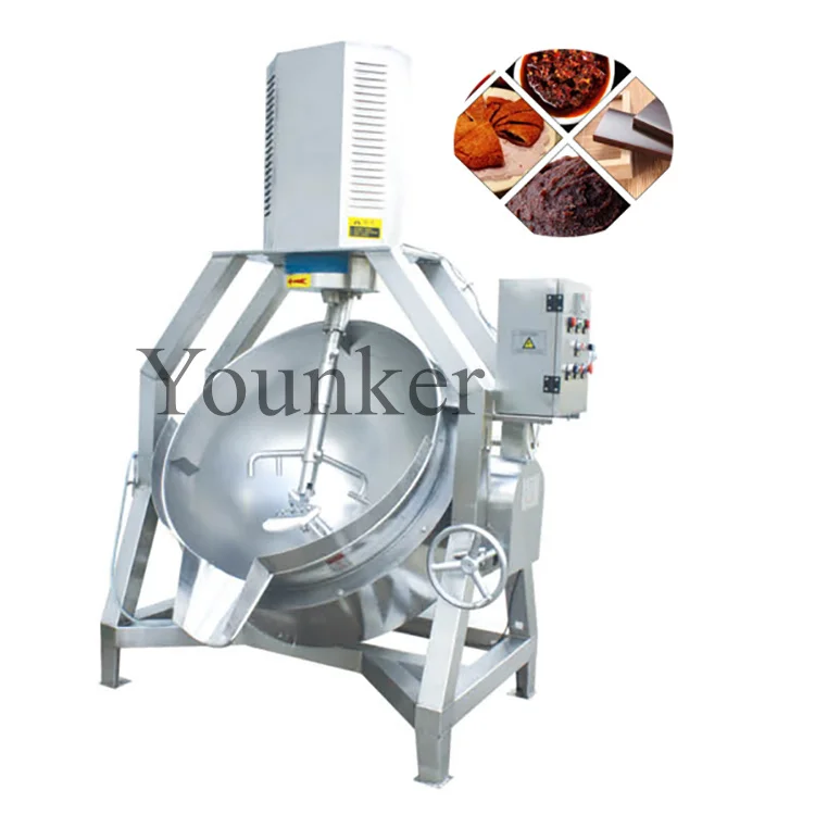 Stainless Steel Materials Jacket Kettle With Mixer