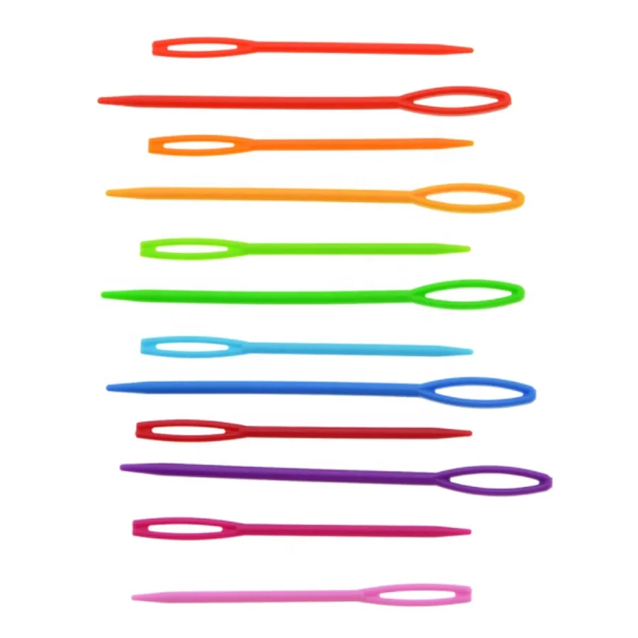 wholesale 5.5cm 7cm 9cm plastic sewing needles knitting needle 1000 pcs