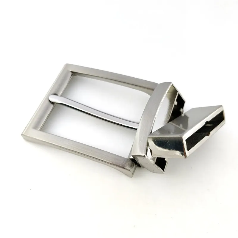 Factory wholesale 35mm reversible buckle silver rotating pin reversible buckle with screws