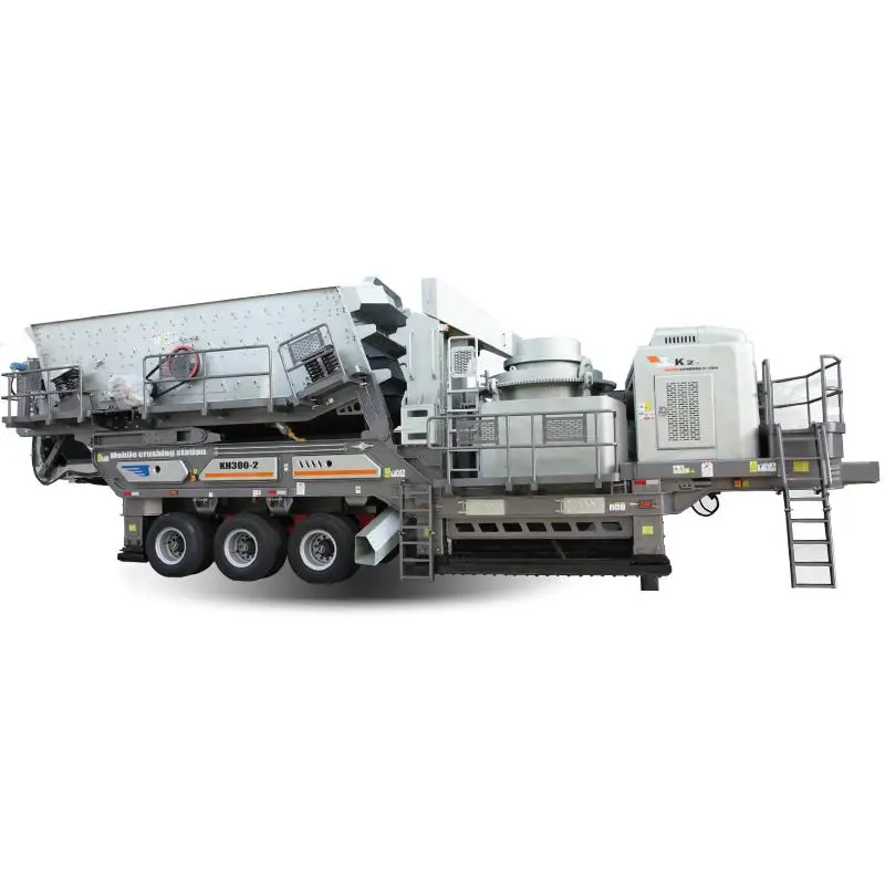 
Construction waste recycling mobile crusher, portable stone product line, quartz mobile crushing machine 