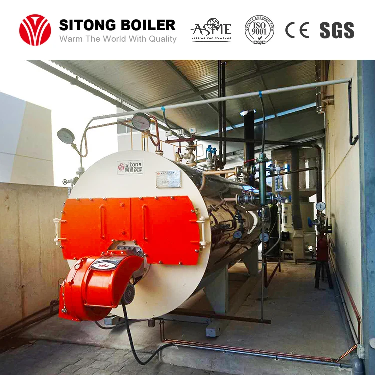 1ton 5ton 8ton10 ton wns series Light Oil Diesel Natural Gas Fired Hot Water Boiler for Hotel