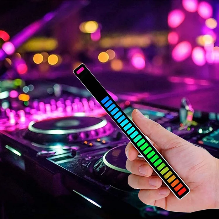 32 светодиода звукосниматель музыкальный ритм RGB Мечта изменение цвета беспроводная атмосферная комнатная лампа