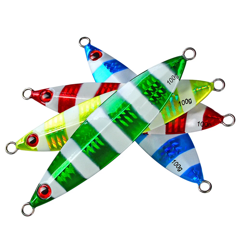 Peche Flash Fishing Lure 80g 100g 120g Casting Bait Iscas Artificiais Spinnerbait Reflective 3D Eyes Vertical Jigging Lures