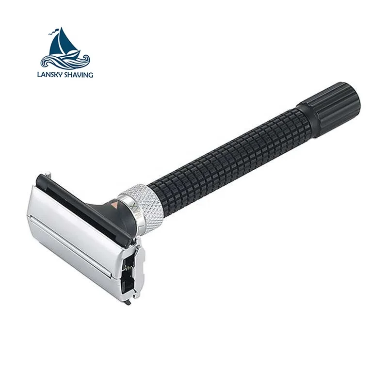 Butterfly opening Adjustable Double Edge Safety razor