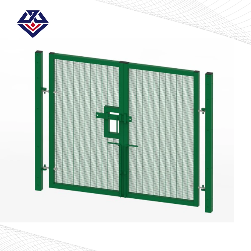 358 Anti-Climb Security Fence with Barbed Nail Wire Powder Coated Metal Frame for Farm & Driveway Gates