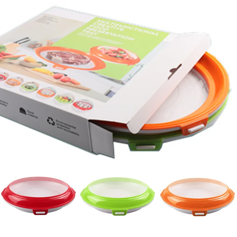 2022  New Arrival Reusable Food Preservation Trays Reusable and Stackable Food Storage Container