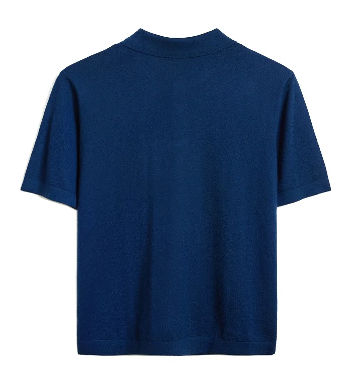  Outdoor Cashmere Turn Down Collar T- Shirt For