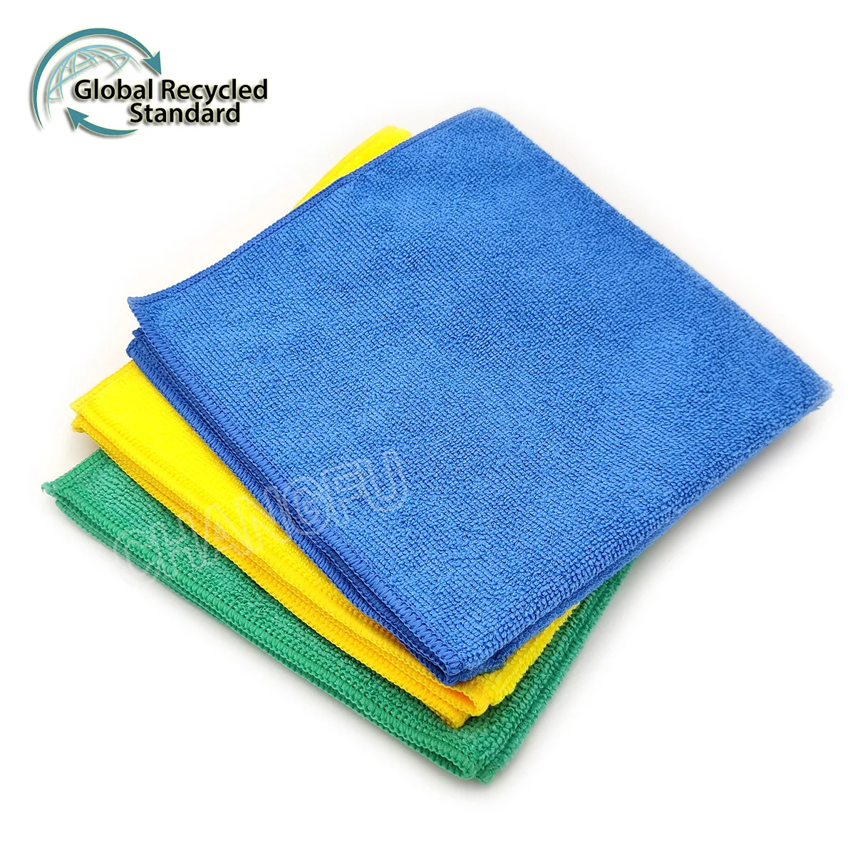 ChangFu Wholesale Popular Microfiber GRS Recycled Fabric Car Towel Cleaning Cloth