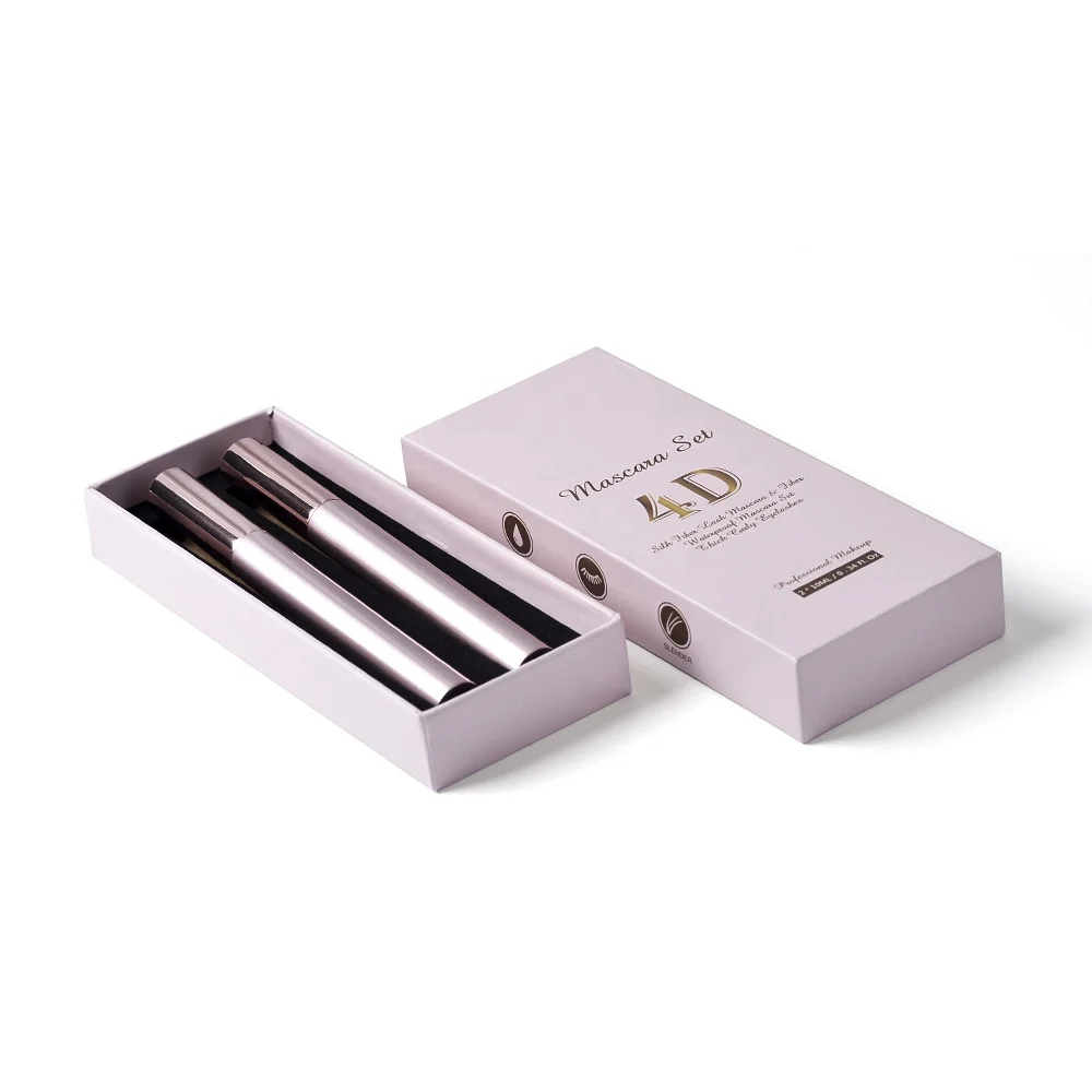 Professional Makeup Mascara Set 4D Silky Fiber Lash Mascara and Fiber Waterproof Mascara Kit Liquid Maskara Waterproof 2~3years