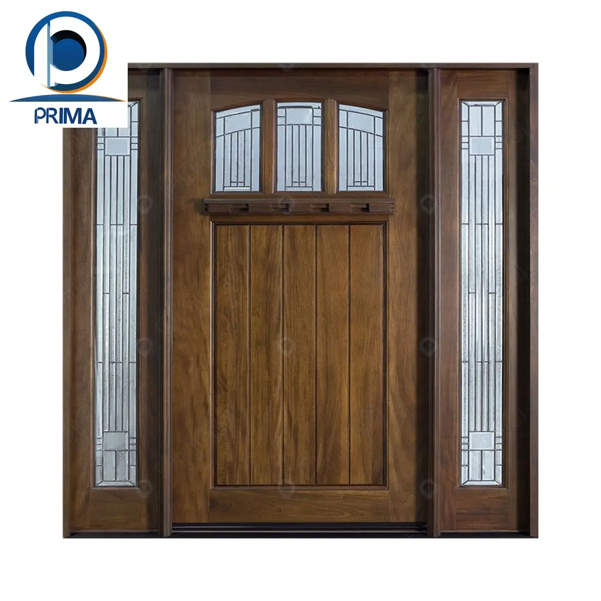 Fancy Wooden Double Door Teak Wood Door Customization Interior Wooden Door