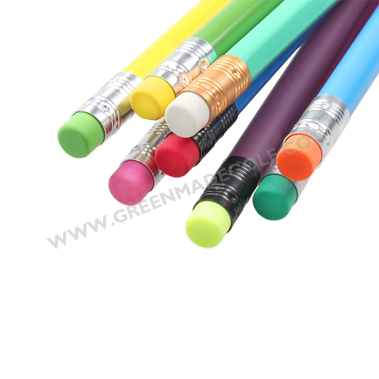 Personalized pencils natural mini colored wooden golf pencils HB pencils in box