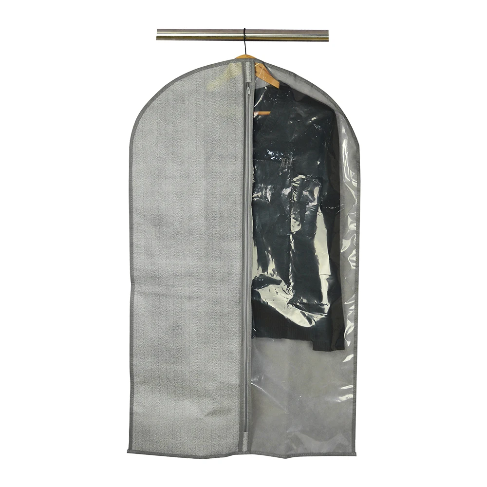 Factory Customized Waterproof Folding Clear Garment Bag Dress Suit Cover Fabric Mens Suit Bag