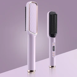 Electric Hair Comb 240 V Hot Comb Electric For Straight And Curly Hair Fast Hair Straightener Pressing Electric Hot Comb