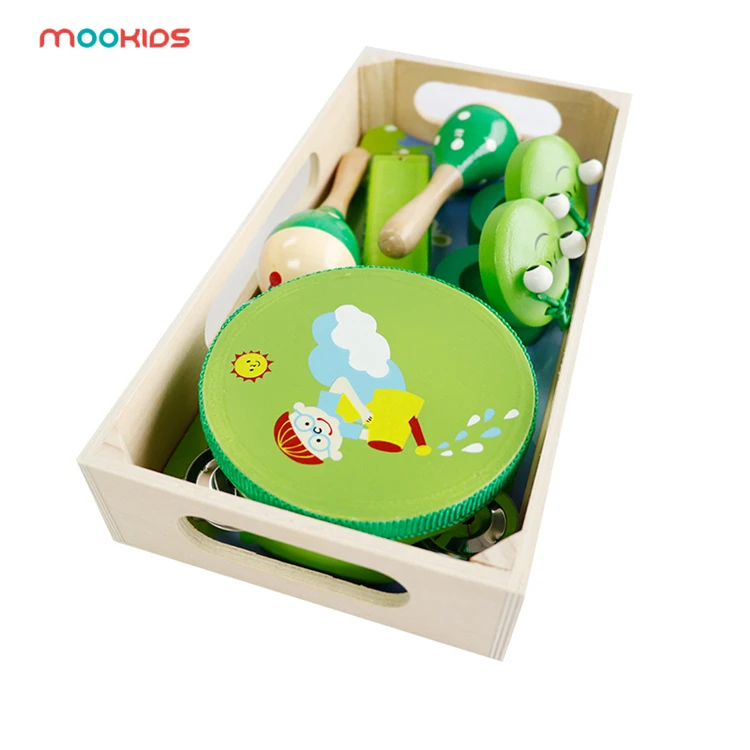 6PCS Baby Toy Musical Instruments Toy Kit Infants Wooden instruments Set Children Music Toys for Kids