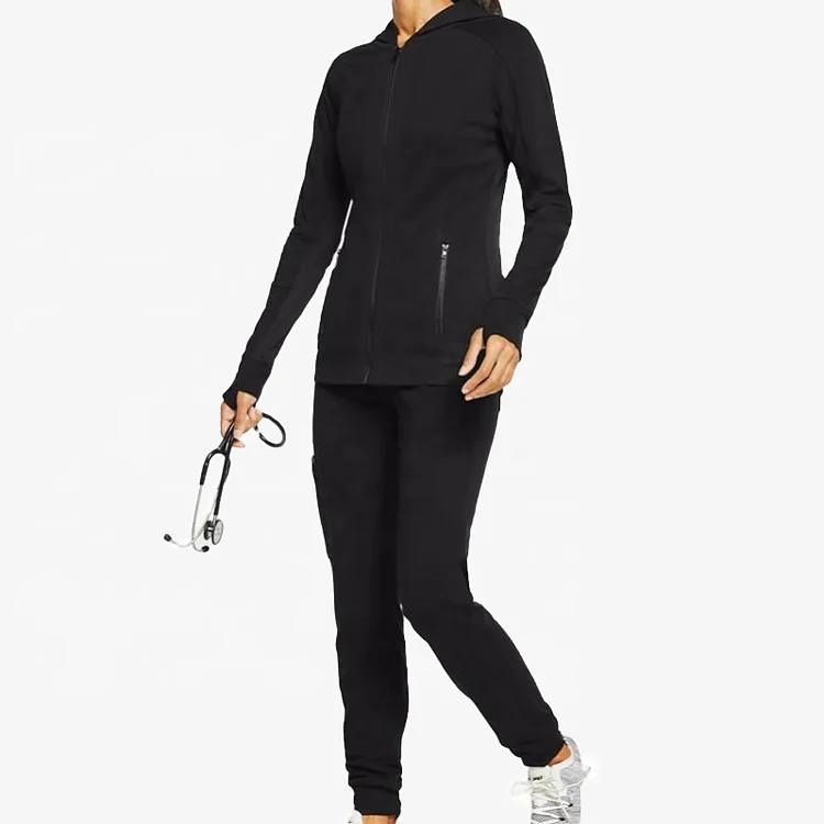 Nursing Hospital Uniforms Winter Warmth Nurse Zip Fly Jacket Uniform Scrubs Hospital Medical Scrub Jackets