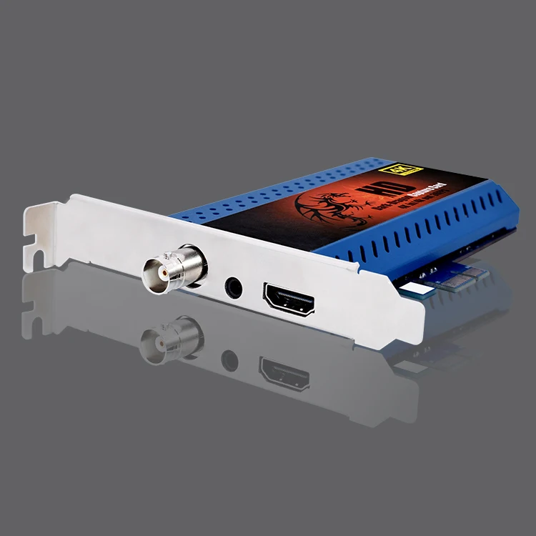 PC recording PCI-E HD/SDI with 3.5mm CVBS resolution in 4K 30fps input support  linux free Capture card