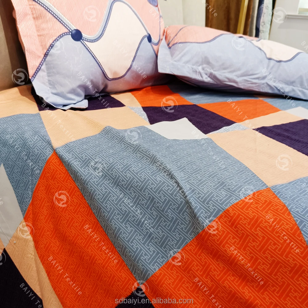 Bedding Set 3 in 1 fitted bed sheet and pillow cases