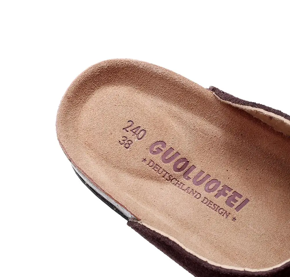 
2019Newest design high quality best price summer women slipper Flower Pattern Printing Double Buckle Cork Slipper 