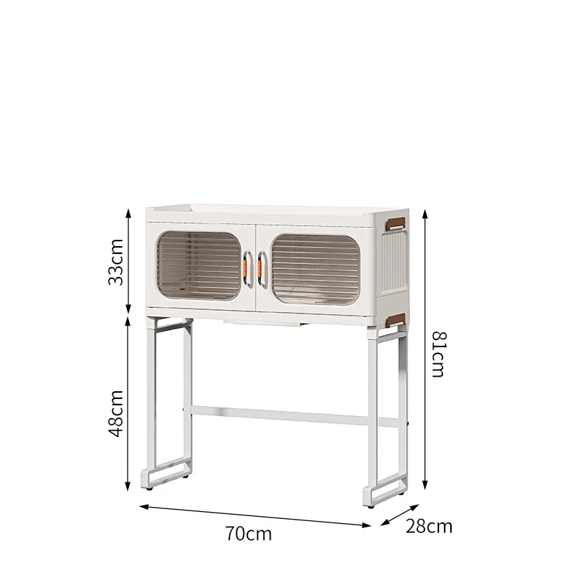 XJH Multi-Functional Home Kitchen Sink Rack Dustproof Dish Storage Drain Rack with Counter Surface Use as Holder