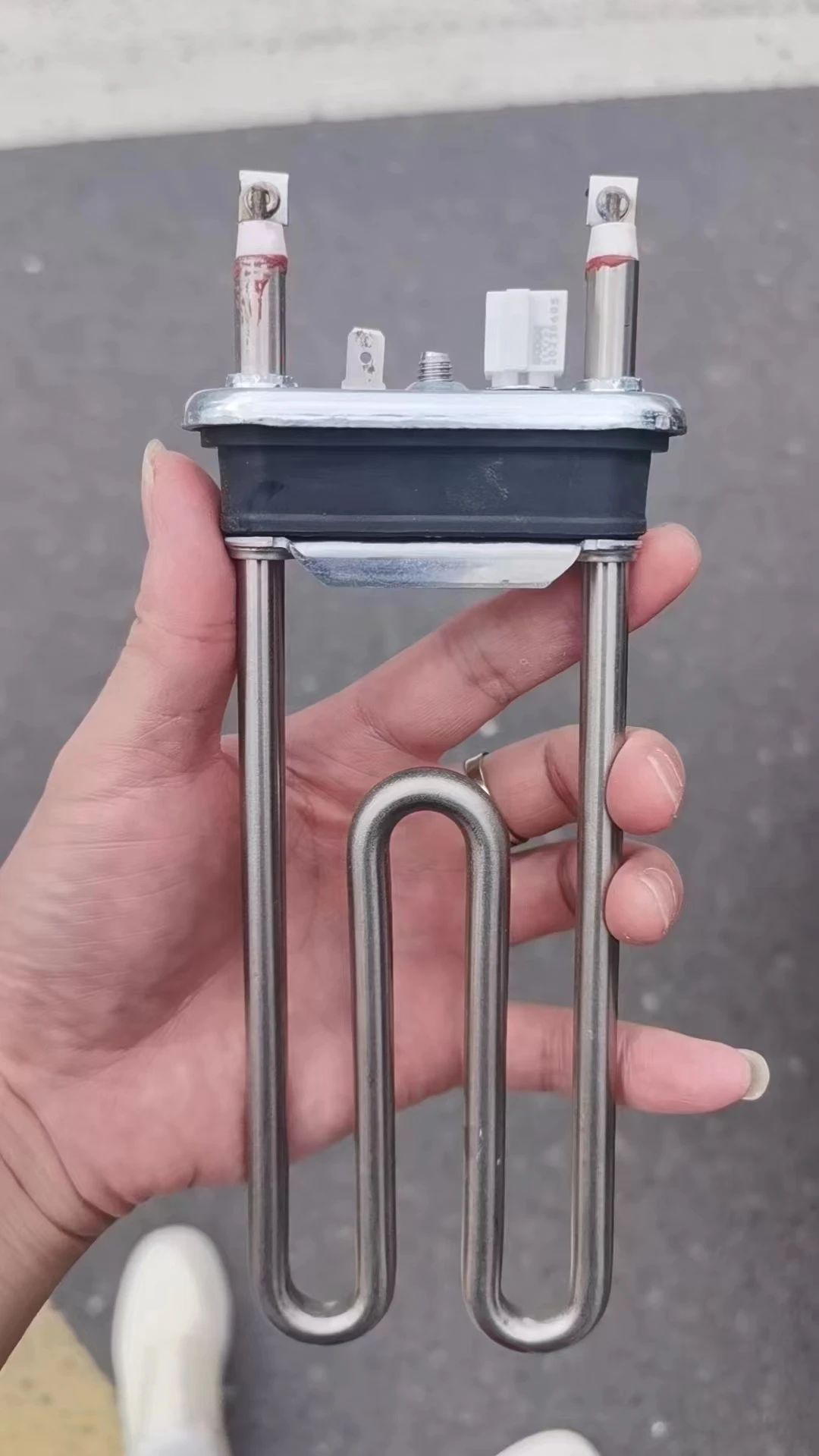 Washing machine heating tube with temperature sensor With fuse U-tpye