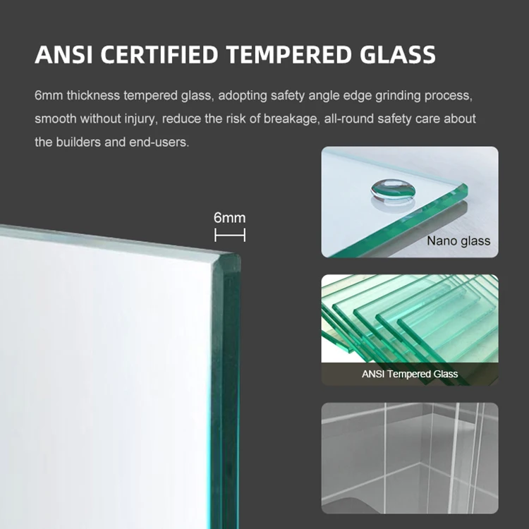 Stock In USA Matt Black Brushed Nickel Chrome Aluminum Sliding With Frame Bathroom Bathtub Door