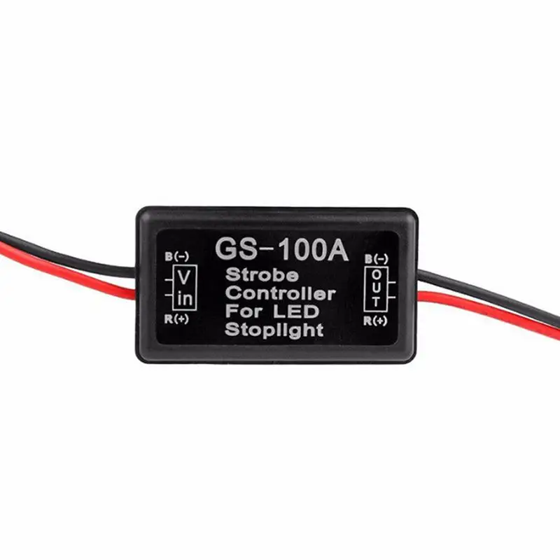 GS-100A контроллер вспышки стоп-сигнала мигалка модуль для автомобиля LED тормоз световые лампы 12V