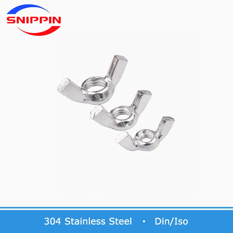 Butterfly Wing Nuts M3 M4 M5 M6 M8 M10 M12 Stainless Steel Wing Nuts Hand Tighten Nut DIN315