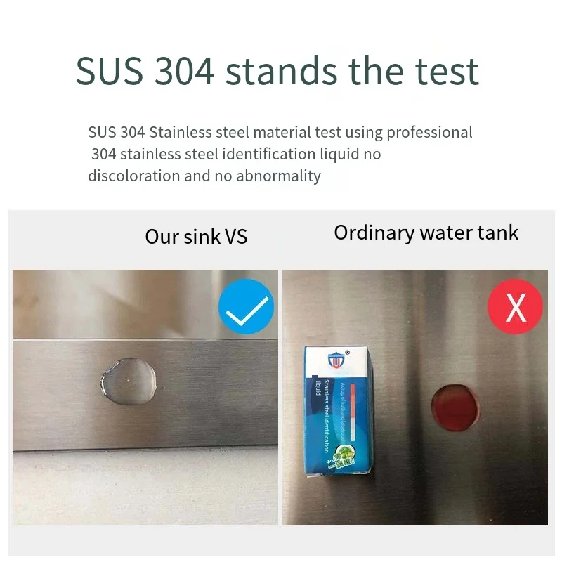 Drop shipping Waterfall Kitchen Sink 304 Stainless Steel Sink Digital Display Large Single Slot Sink With Waterfall Faucet