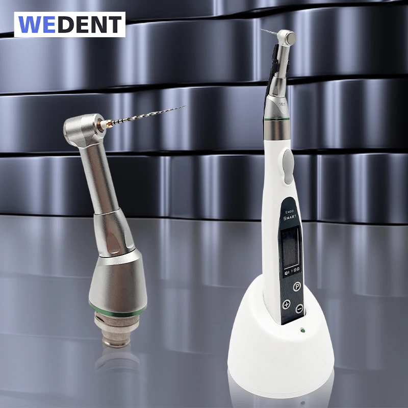 Odontologic Lab 16:1 Contra Angle Dental Handpiece Portable 350 Wireless LED Dental Endomotor