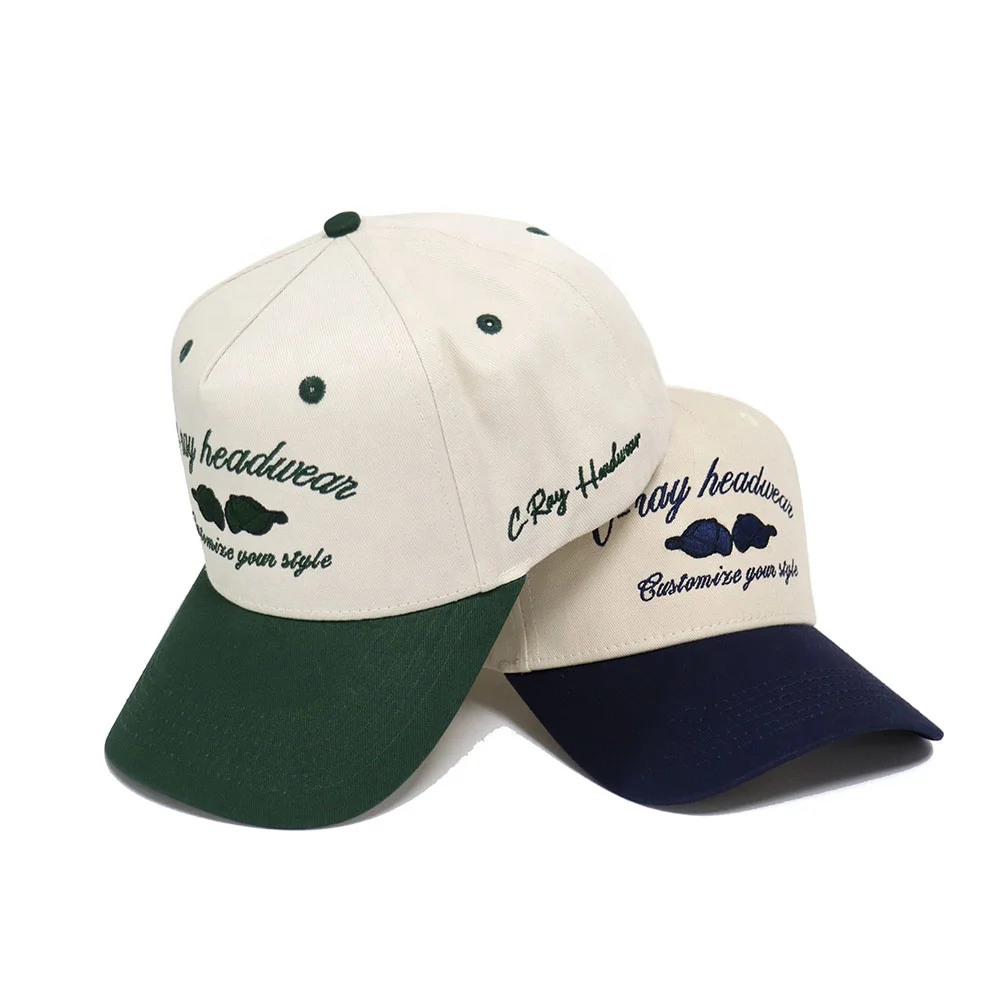 Wholesale Embroidered Hats 5 Panel Summer Performance Golf hat Custom sport riding group caps men manufacturer old school cap
