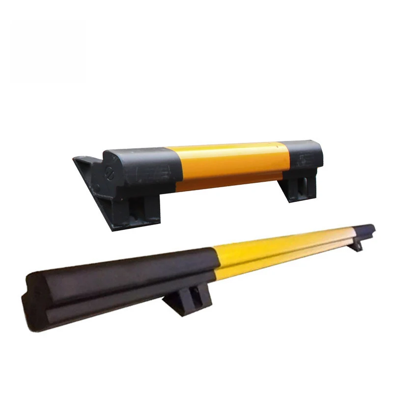 Factory Customized Metal Steel Car Parking Wheel Stopper Yellow Black Garage Parking High Performance Metal Steel Wheel Stopper