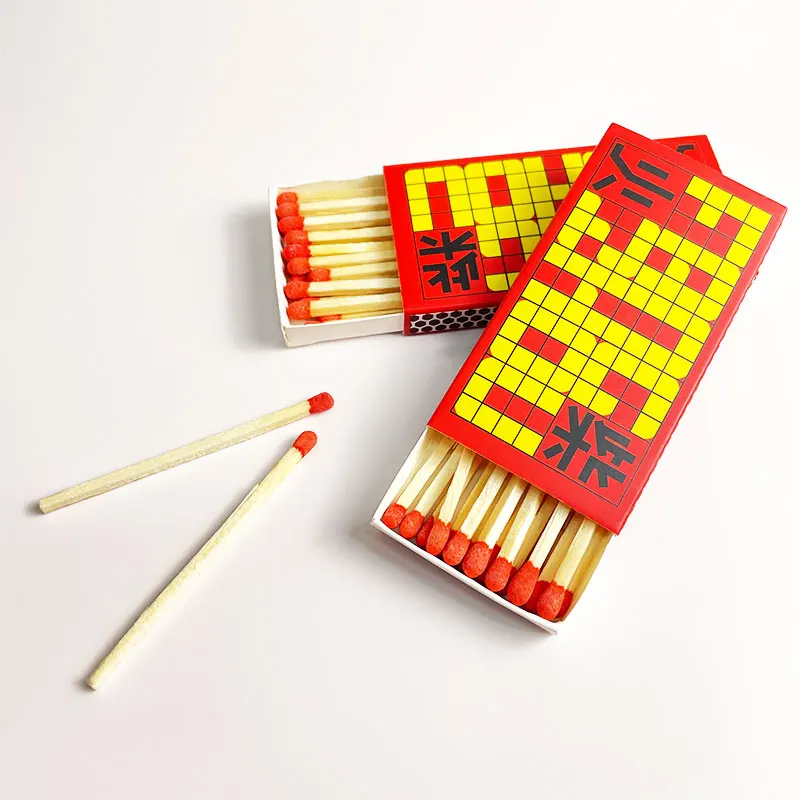 FZMATCH Safety Match Factory High Quality Creative Checkered Matchbox Safe Ecological Material Clean Customized Match