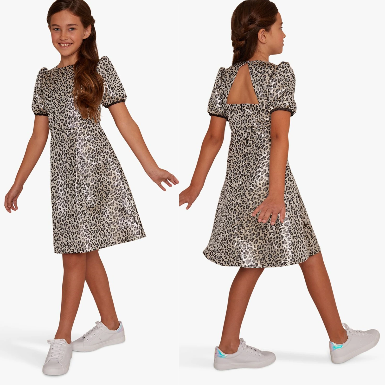 Children Wholesale Leopard Party Dress Wholesale Fashion Trendy Design ISO Certificate Party Dresses Girl