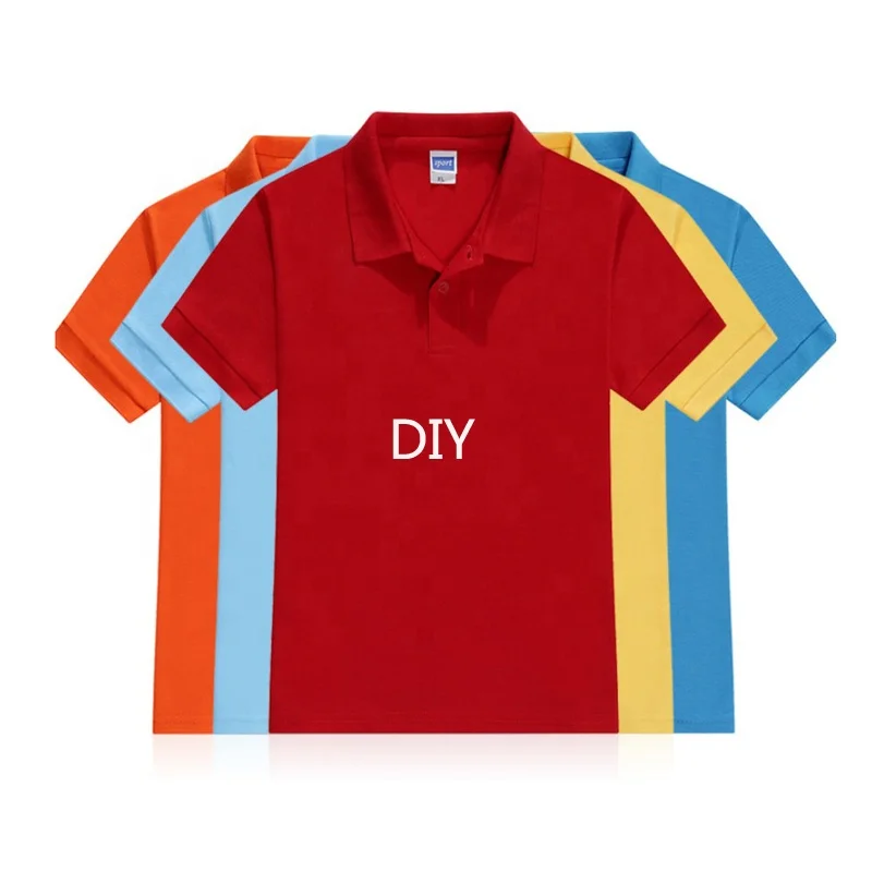 kids boys and girls plain blank short sleeve custom children kid polo shirt