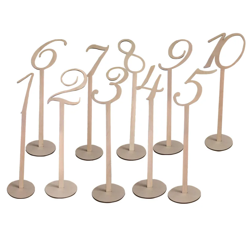 Деревянные Свадебные цифры
