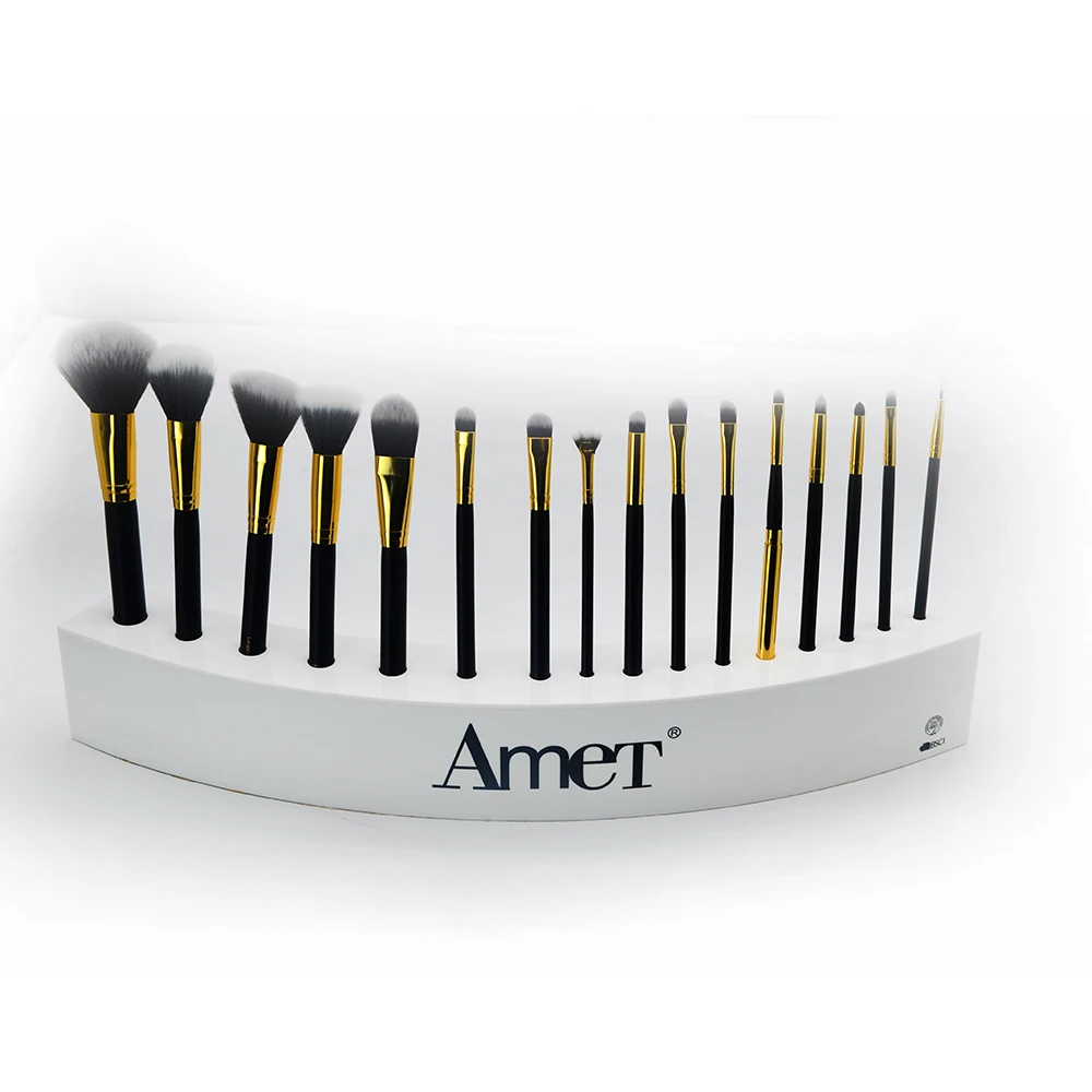 Простой Роскошный белый акриловый Органайзер для кистей для макияжа, демонстрационная подставка для кистей для красоты