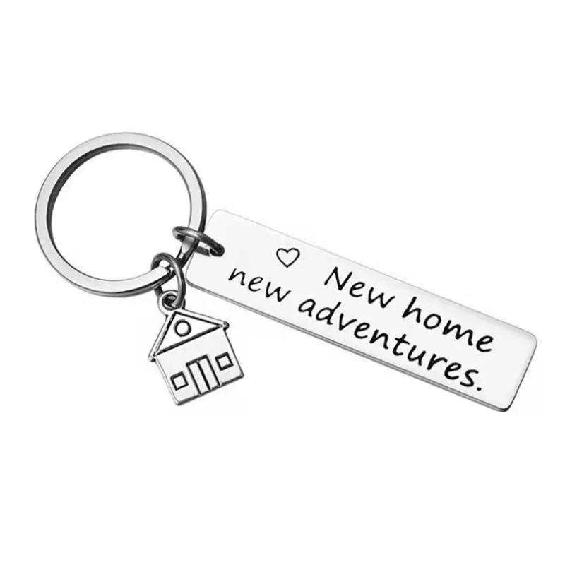 Custom Engraving New Home New Adventures Real Estate Marketing Gift Keychain Promotional Gifts Items for Corporate