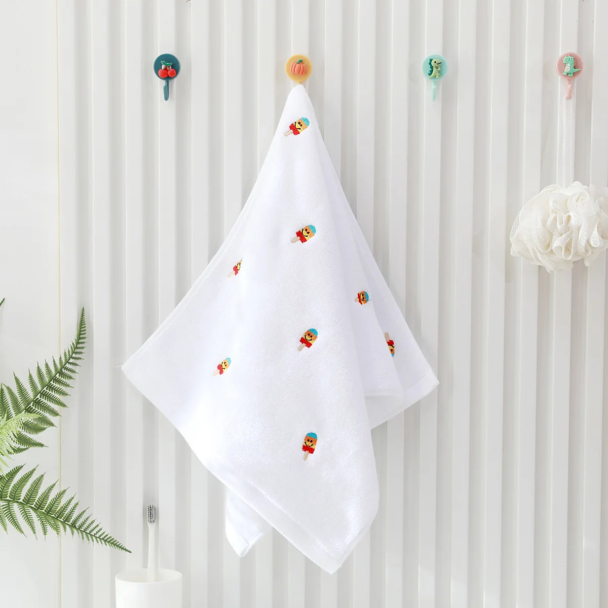 Custom Full Embroidery Bath Towel Women Girls Luxury Good Absorption Pure Cotton Soft Absorbent Face Towel