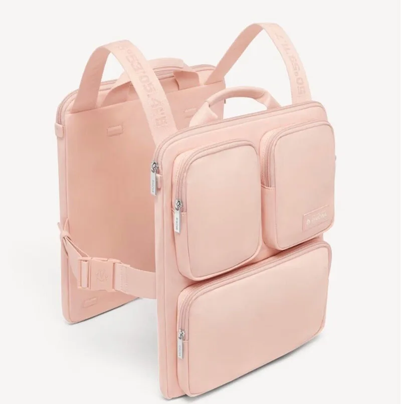 Custom Waterproof Cabin Luggage Across Bag Harness Laptop Business Women Travel Bag 2023 Pink Luxury Nylon Hanging Storage Bag
